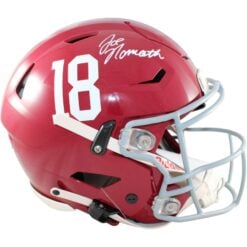 Joe Namath Autographed Alabama Crimson Tide Helmet Speedflex Beckett WIT 58899