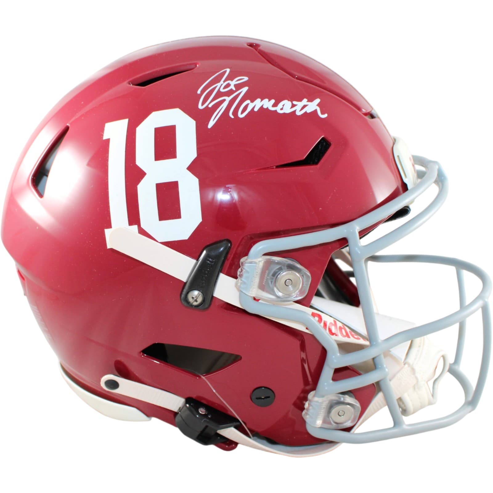 Joe Namath Autographed Alabama Crimson Tide Helmet Speedflex Beckett WIT 58899