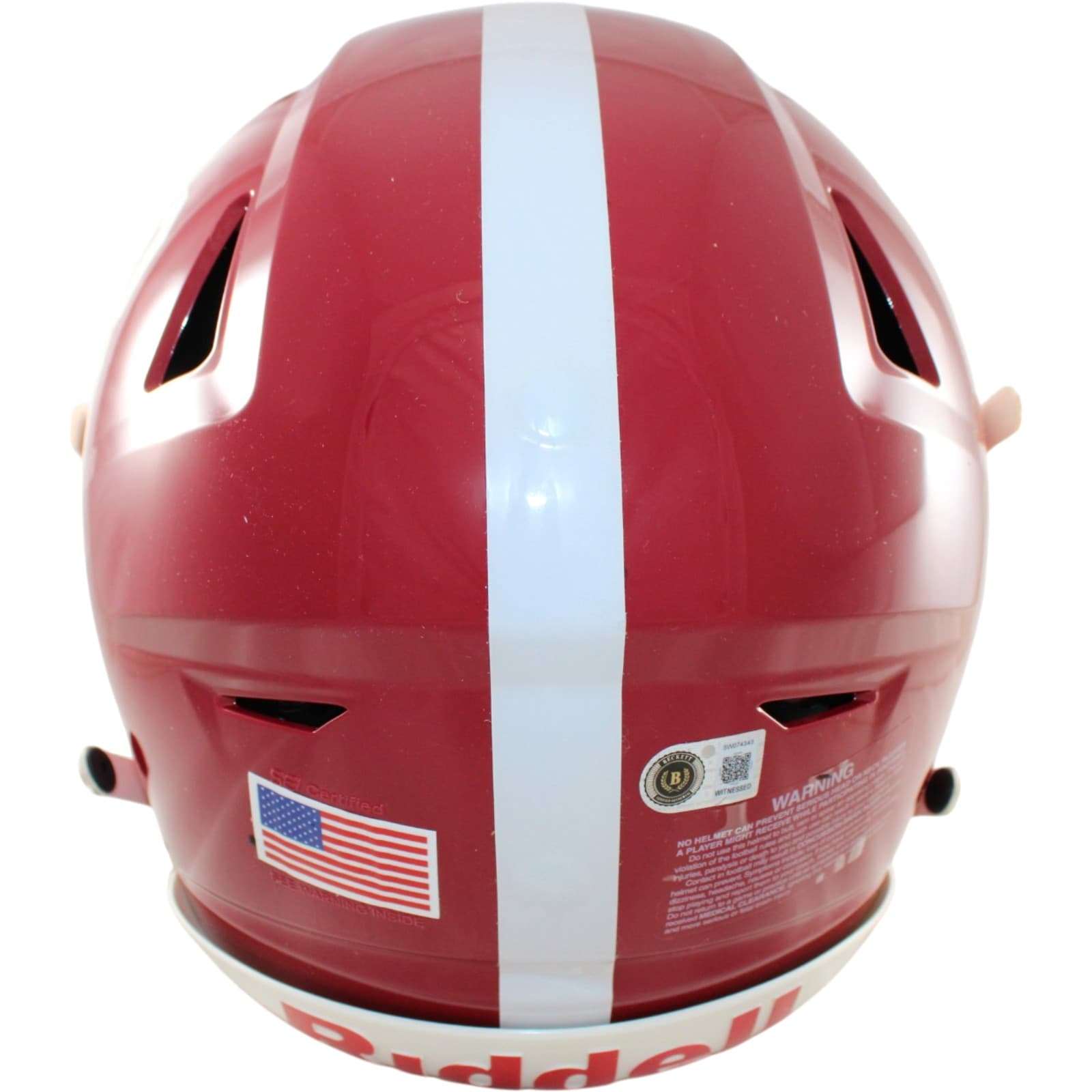 Joe Namath Autographed Alabama Crimson Tide Helmet Speedflex Beckett WIT 58899 3 Joe Namath Autographed Alabama Crimson Tide Helmet Speedflex Beckett WIT 58899