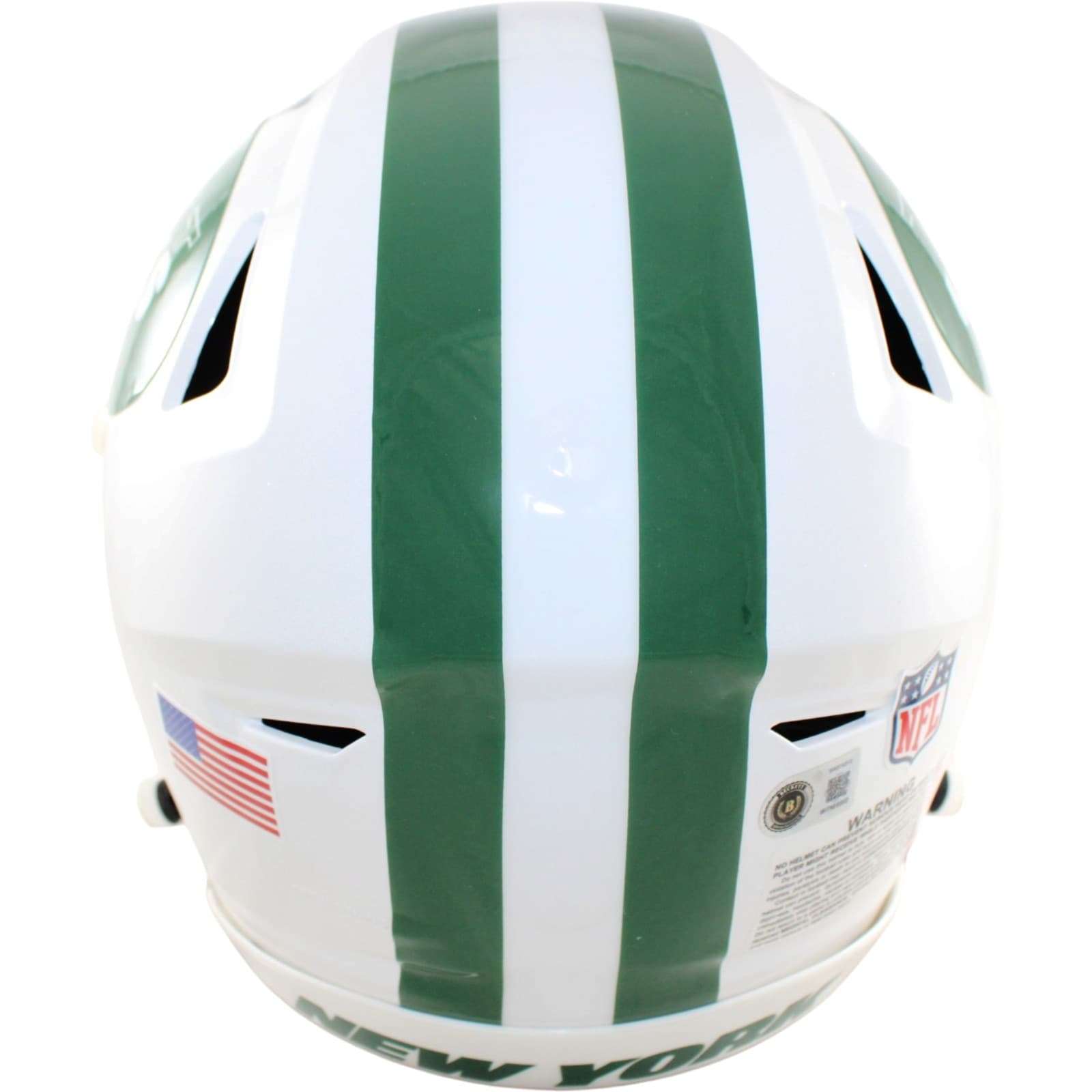 Joe Namath Autographed New York Jets Helmet Speedflex Alt 24 Beckett WIT 58896 4 Joe Namath Autographed New York Jets Helmet Speedflex Alt 24 Beckett WIT 58896