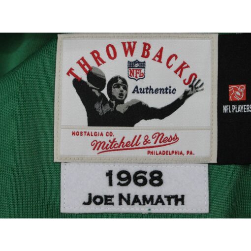 Joe Namath Signed New York Jets 68 TB Green Mitch Ness sz52 Jersey Beckett 48619