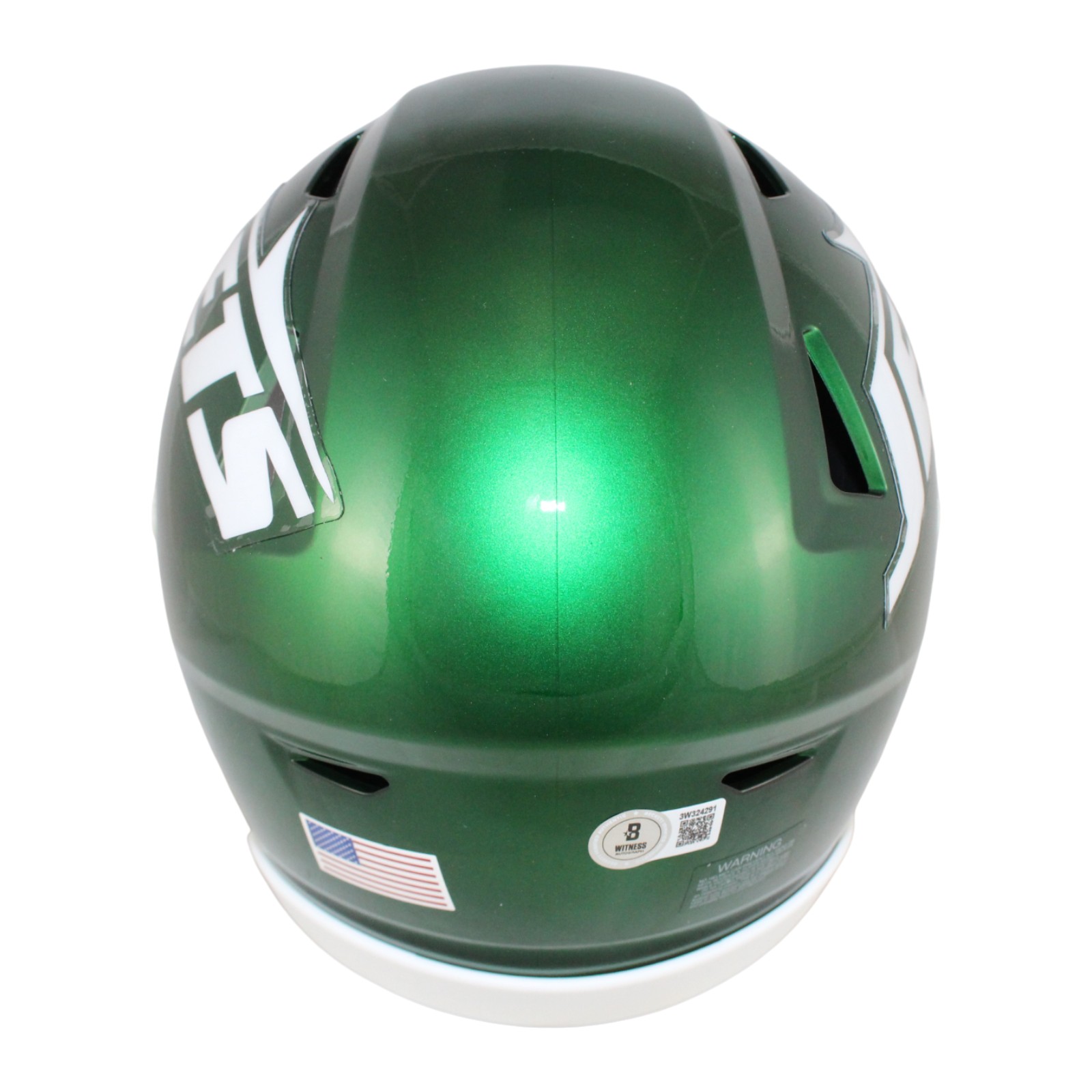 Joe Namath Autographed New York Jets Mid-Size Midi Helmet Beckett Witness 53327 3 Joe Namath Autographed New York Jets Mid-Size Midi Helmet Beckett Witness 53327