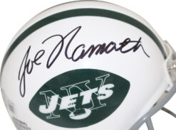 Joe Namath Autographed New York Jets 65-77 VSR4 Mini Helmet Beckett