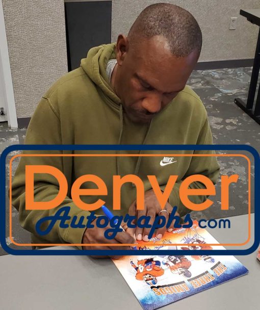 Three Amigos Autographed/Signed Denver Broncos 8x10 Photo JSA