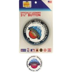 NCAA Basketball 1990 Final Four Denver Colorado 2 Button Lot Vintage 57997