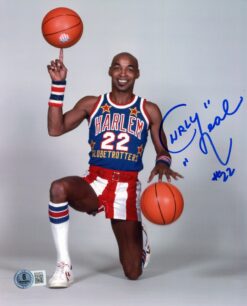 Curly Neal Autographed/Signed Harlem Globetrotters 8x10 Photo Beckett 57406