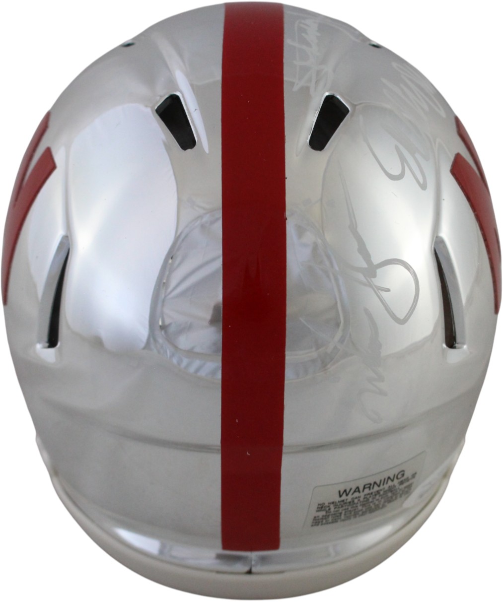 Crouch Rozier Rodgers Signed Nebraska Cornhuskers Chrome Mini Helmet JSA 59391 4 Crouch Rozier Rodgers Signed Nebraska Cornhuskers Chrome Mini Helmet JSA 59391