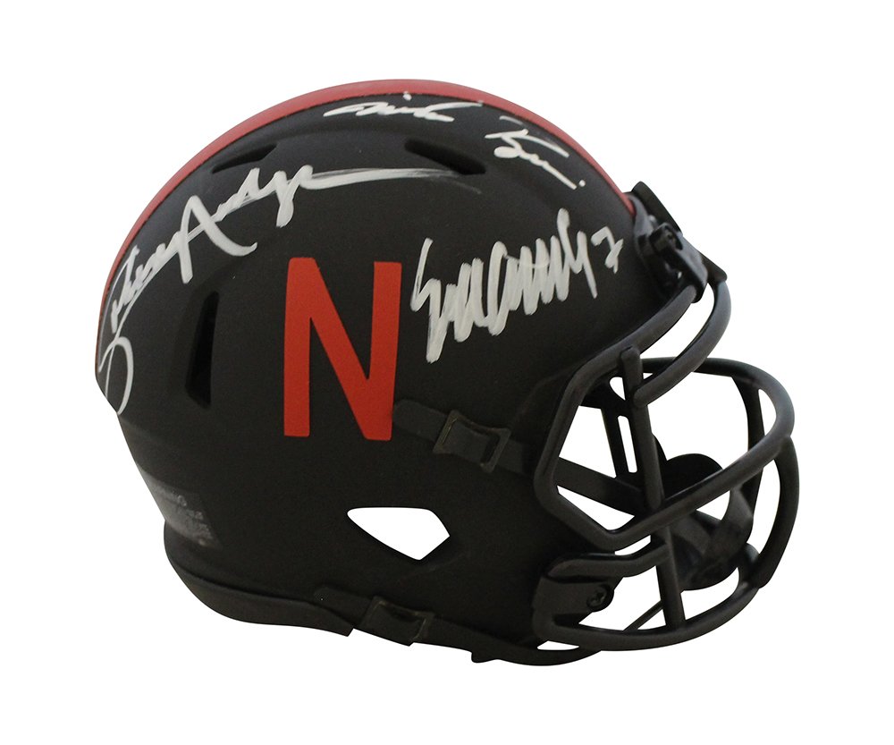 Nebraska Cornhuskers Heisman Autographed Eclipse Mini Helmet JSA 31114