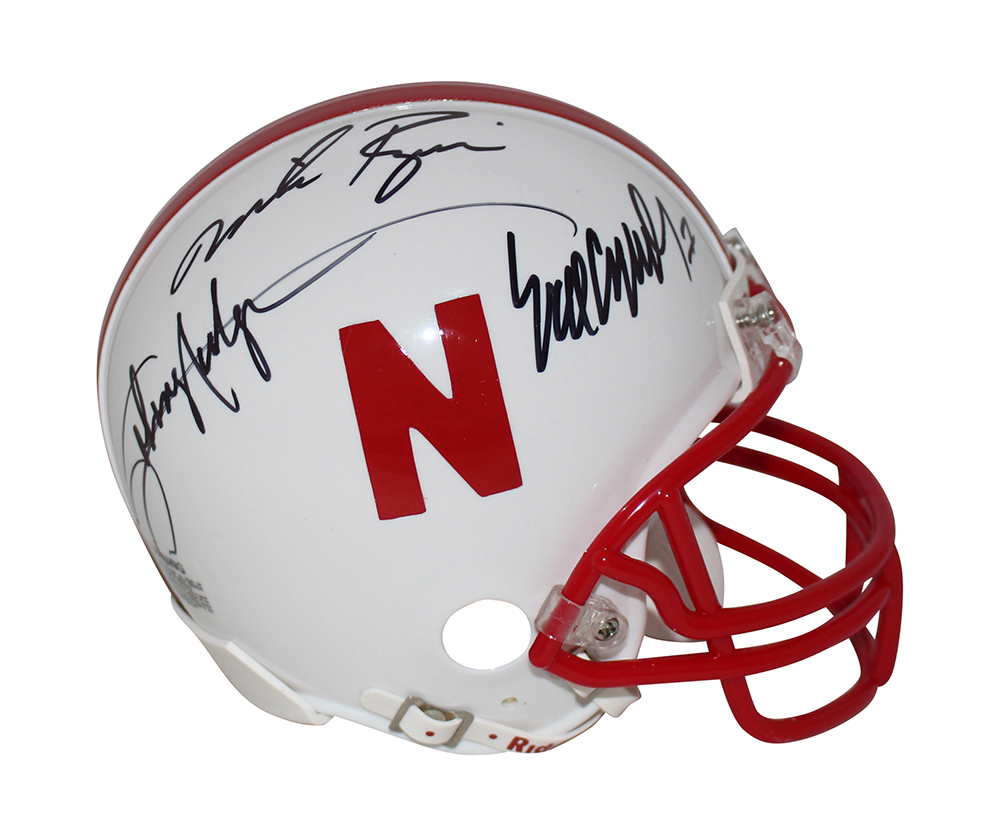 Nebraska Cornhuskers Heisman Autographed/Signed VSR4 Mini Helmet JSA 31115