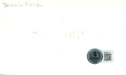 Darrin Nelson Autographed Minnesota Vikings Index Card Beckett 45357