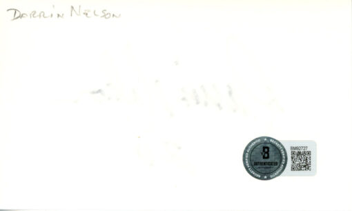 Darrin Nelson Autographed Minnesota Vikings Index Card Beckett 45357