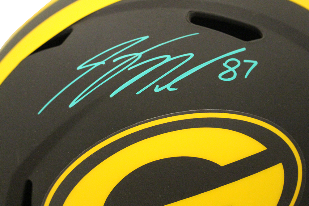 Jordy Nelson Autographed Green Bay Packers F/S Eclipse Speed Helmet BAS