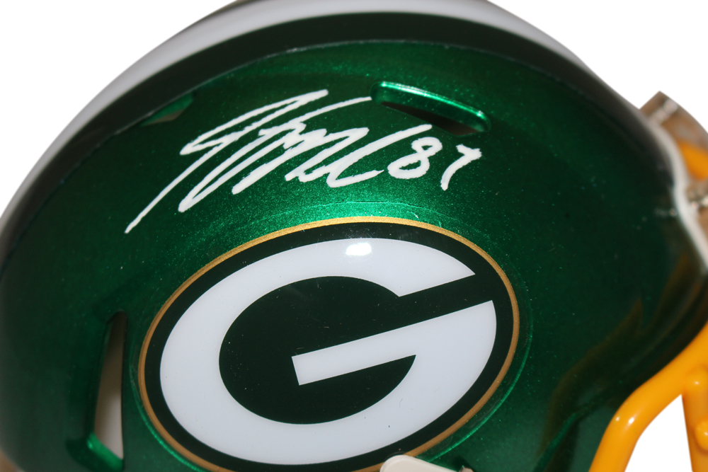 Jordy Nelson Autographed Green Bay Packers Flash Mini Helmet Beckett
