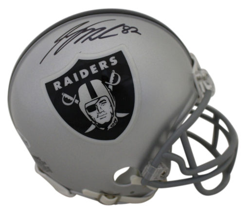 Jordy Nelson Autographed/Signed Oakland Raiders Mini Helmet BAS 24603