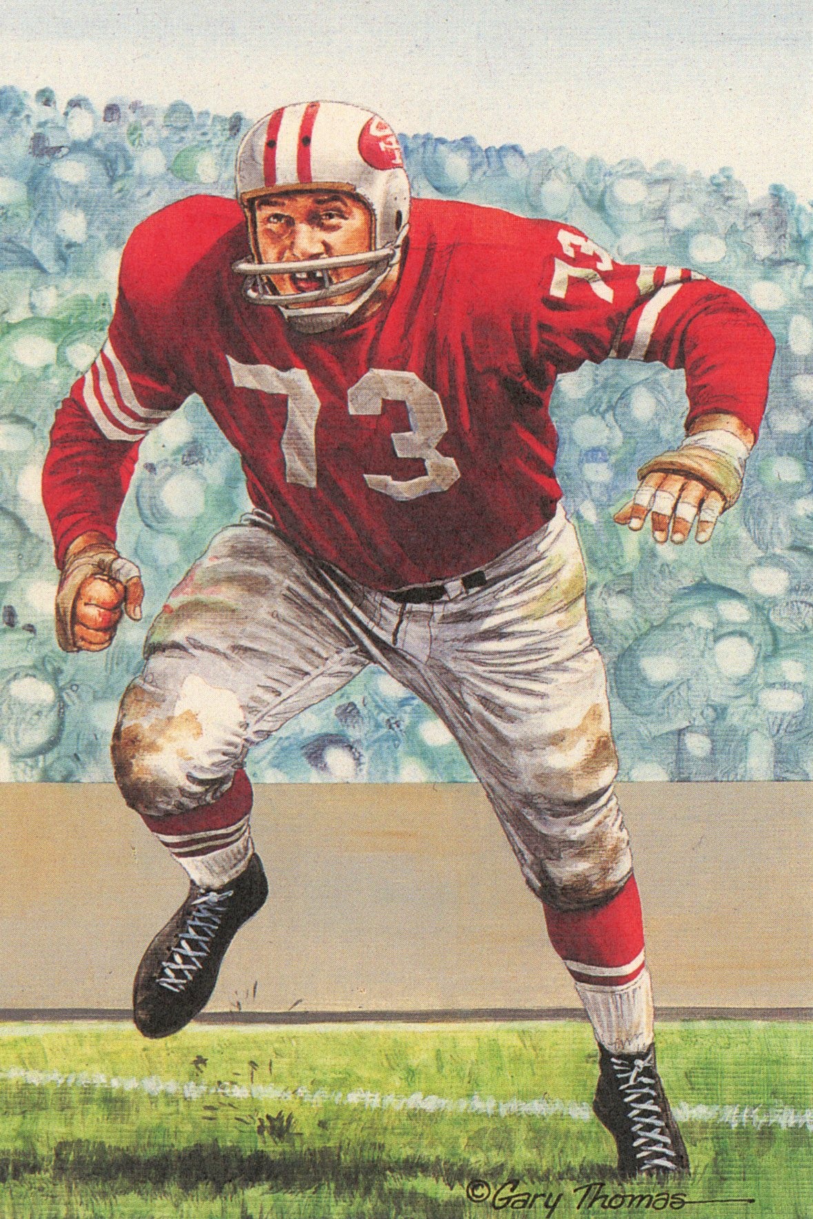 Leo Nomellini San Francisco 49ers Goal Line Art Card Series 4 #111 /5000 58128