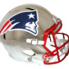 New England Patriots Full Size Chrome Speed Replica Helmet New In Box 26733