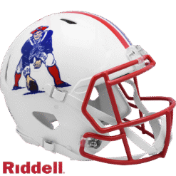 New England Patriots Full Size Authentic TB Helmet Riddell New In Box 57024