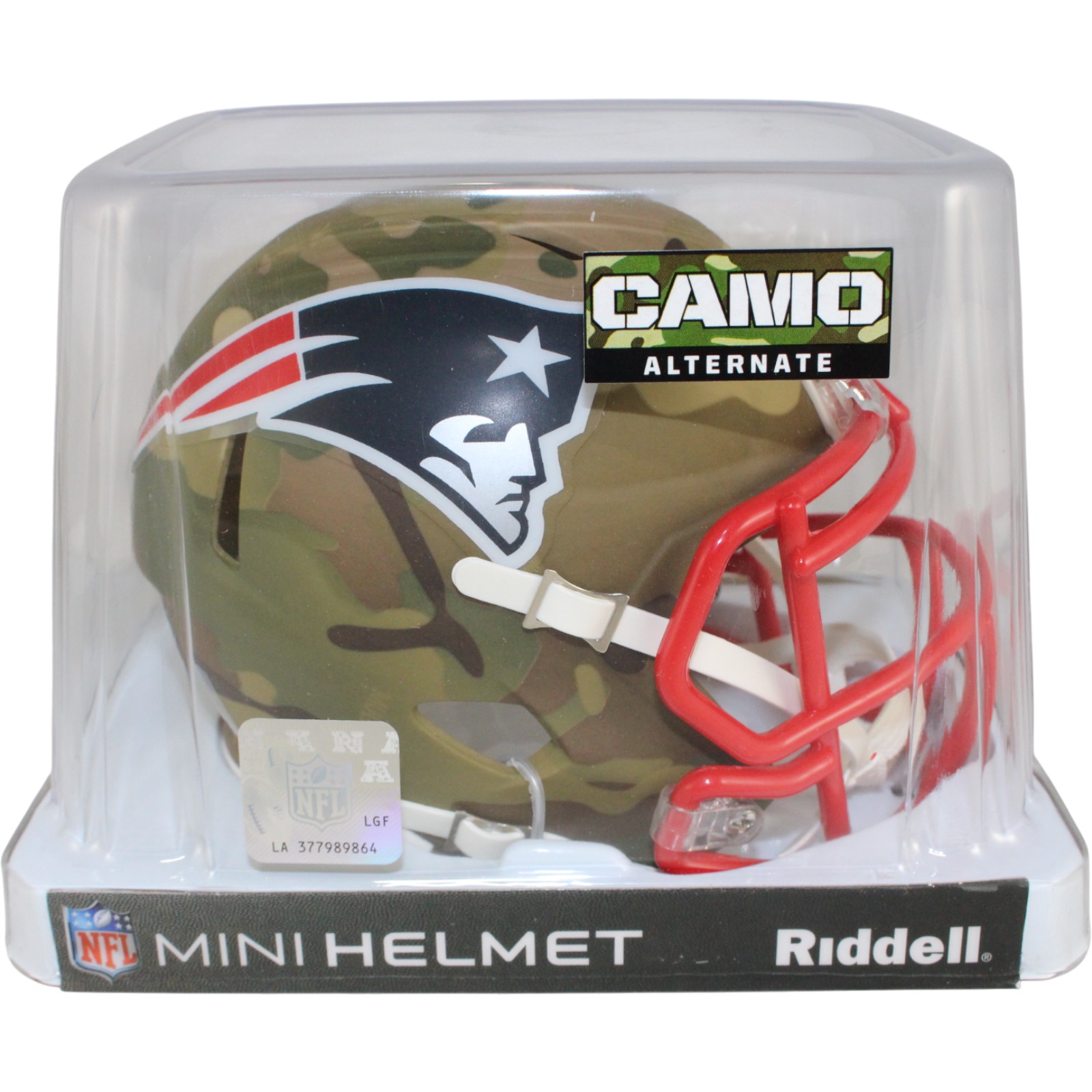 New England Patriots Riddell New In Box Limited Edition Camo Mini Helmet 39611 2 New England Patriots Riddell New In Box Limited Edition Camo Mini Helmet 39611