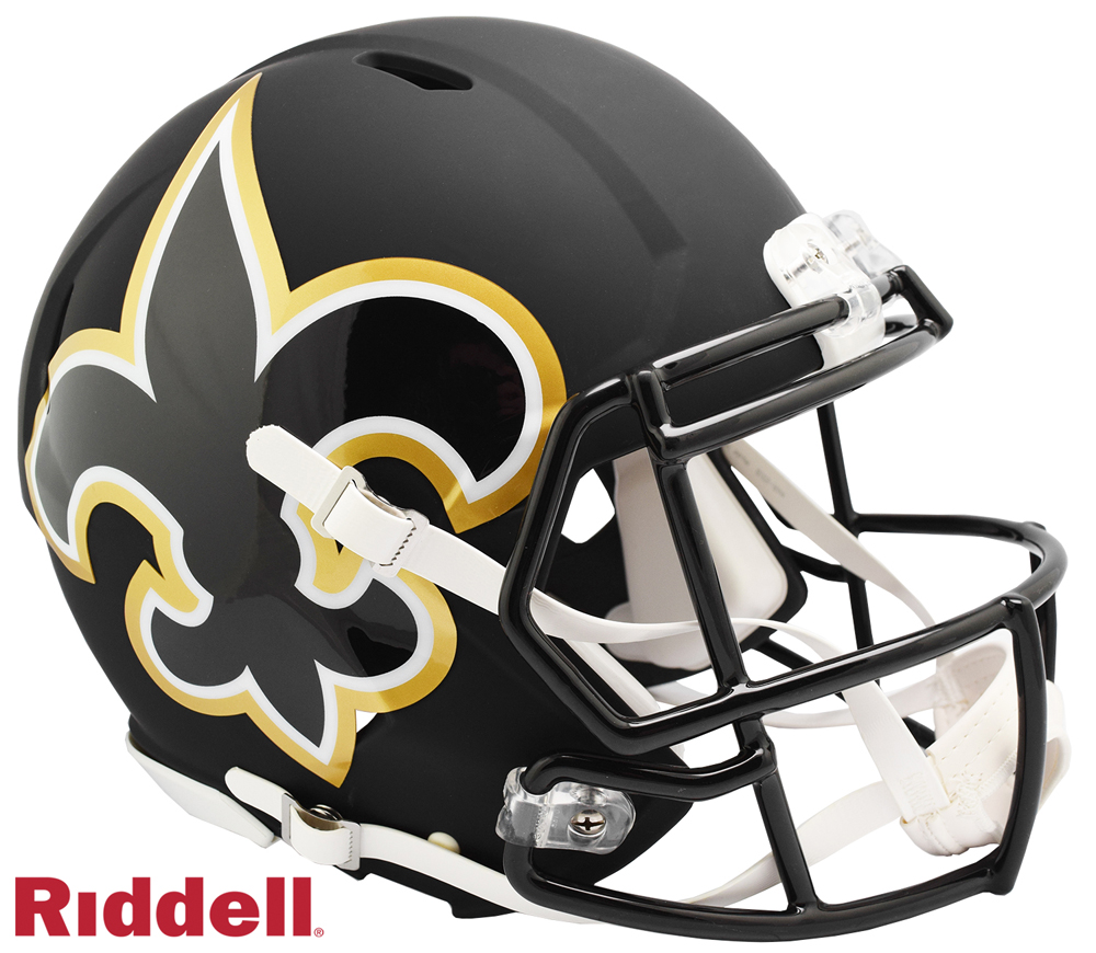 saints helmet black