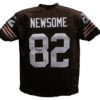 Ozzie Newsome Autographed/Signed Pro Style Brown XL Jersey BAS 25123