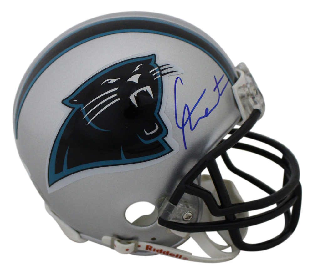 Cam newton shop autographed helmet