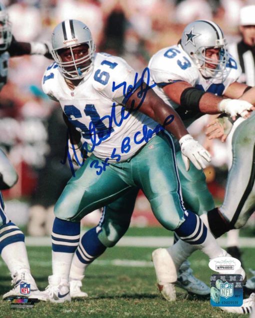 Nate Newton Autographed/Signed Dallas Cowboys 8x10 Photo 3x Champs JSA 24076 PF