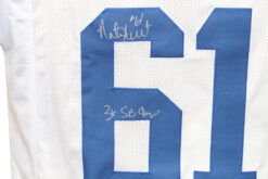 Nate Newton Autographed Pro Style White Jersey SB Champs Beckett