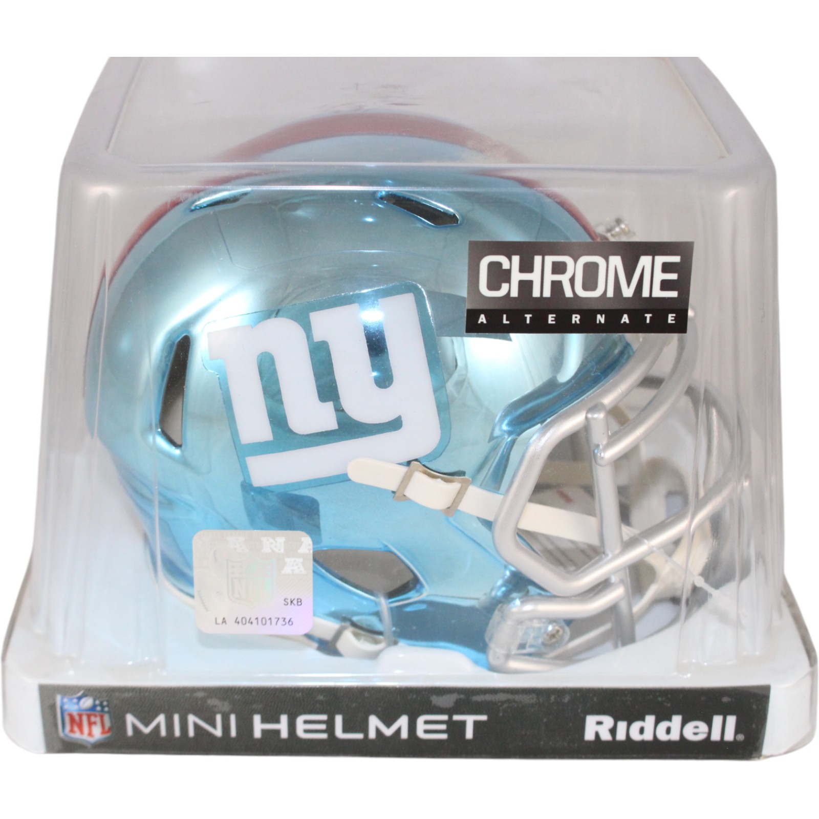 New York Giants Chrome Mini Helmet Riddell Damaged As Is 59422