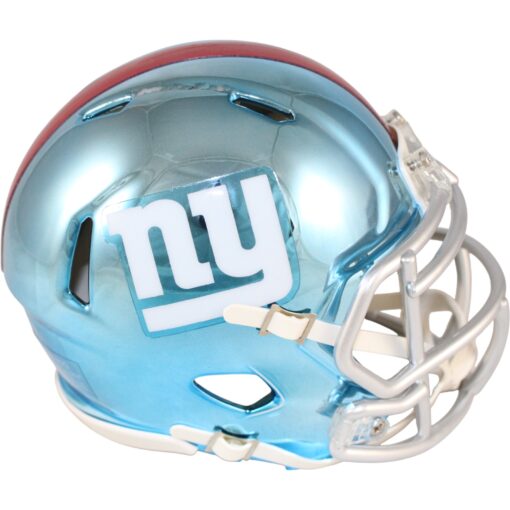 New York Giants Chrome Mini Helmet Riddell Damaged As Is 59422