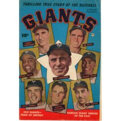 New York Giants 1952 Vintage Comic Book Fawcett Publication Collectible 55533