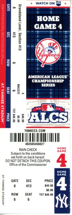 New York Yankees 40 qty Ticket Lot 2010-2013 MLB Playoffs Phantom Tickets 55568