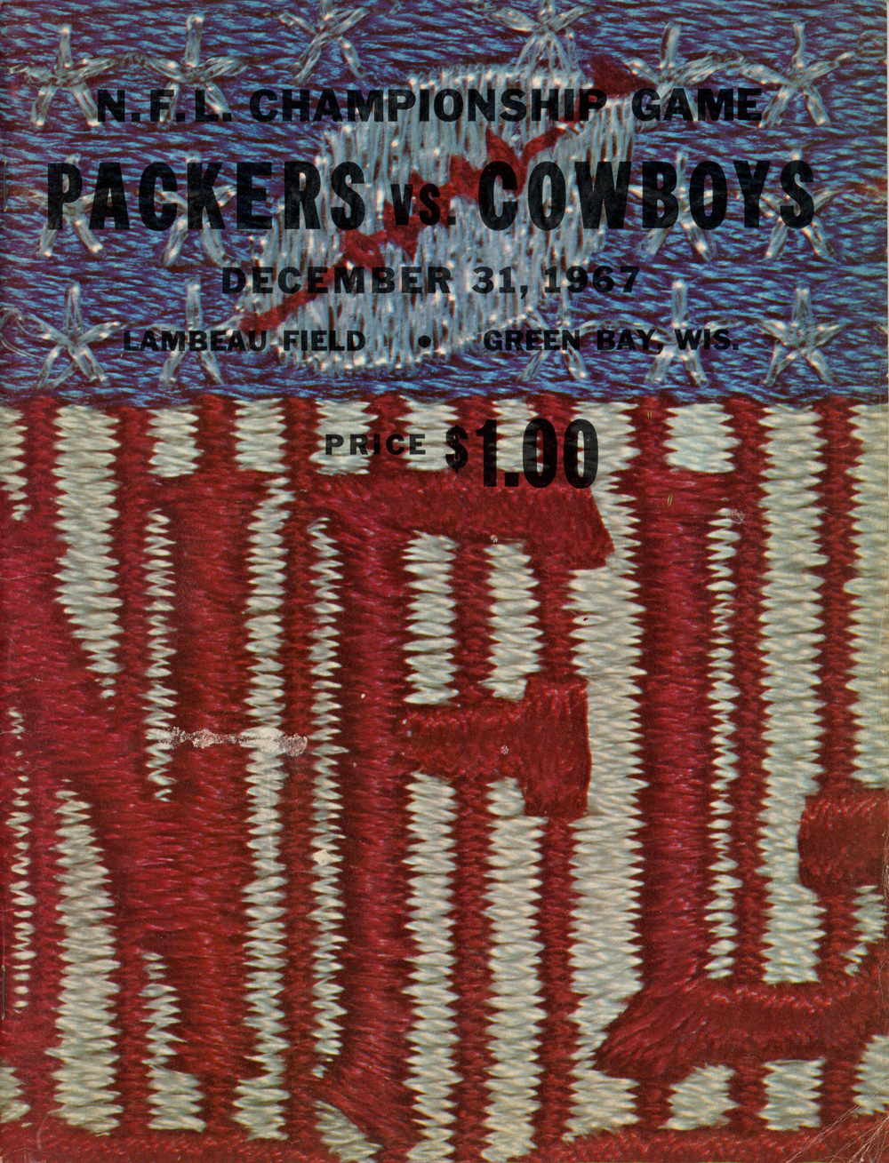 1967 NFL Championship Game Program Ice Bowl Packers vs Cowboys