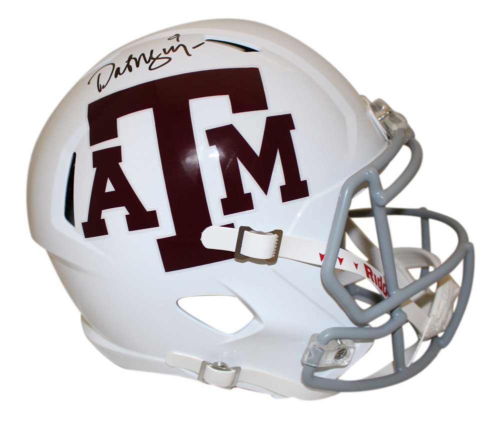 Dat Nguyen Autographed Texas A&M Aggies White Speed F/S Helmet BAS