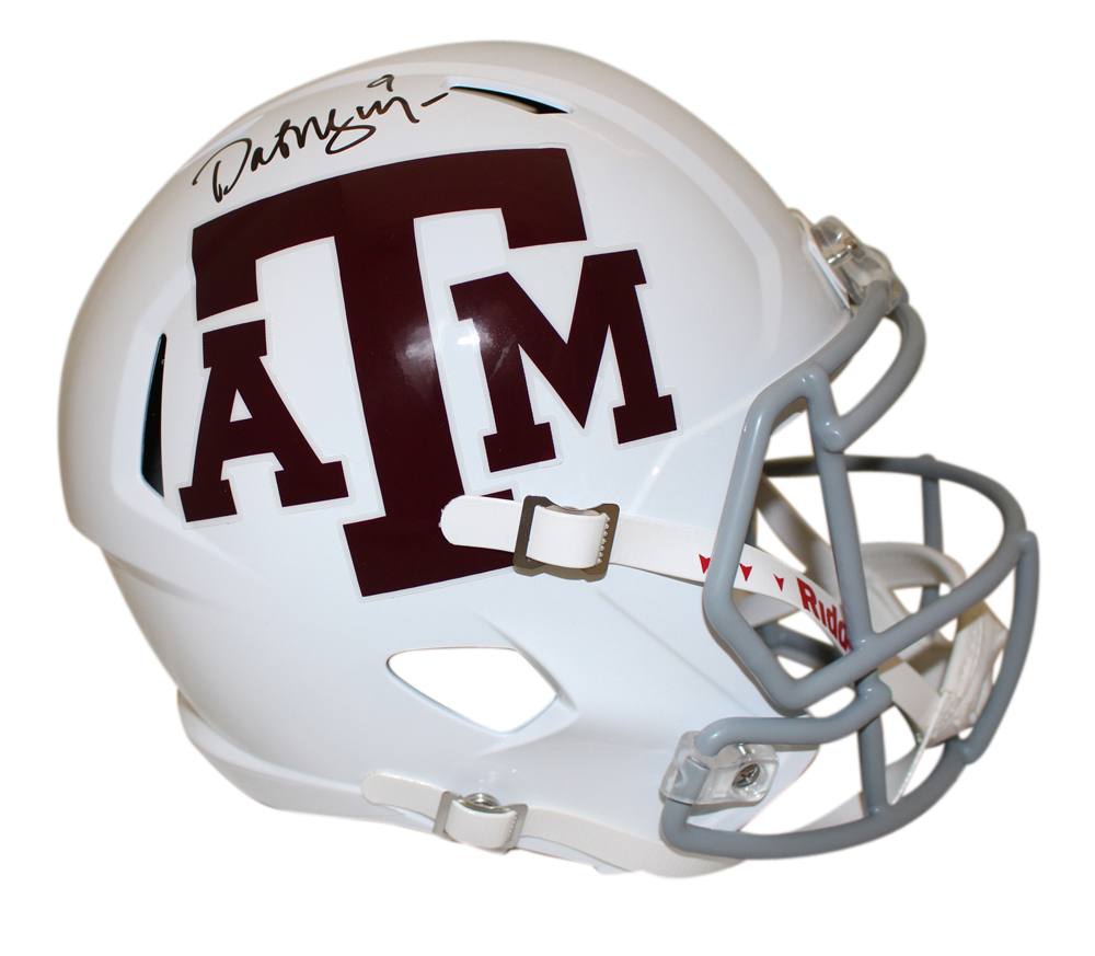 Dat Nguyen Autographed Texas A&M Aggies White Speed F/S Helmet BAS 