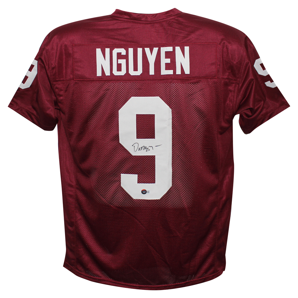 Dat Nguyen Autographed/Signed College Style Red XL Jersey Beckett