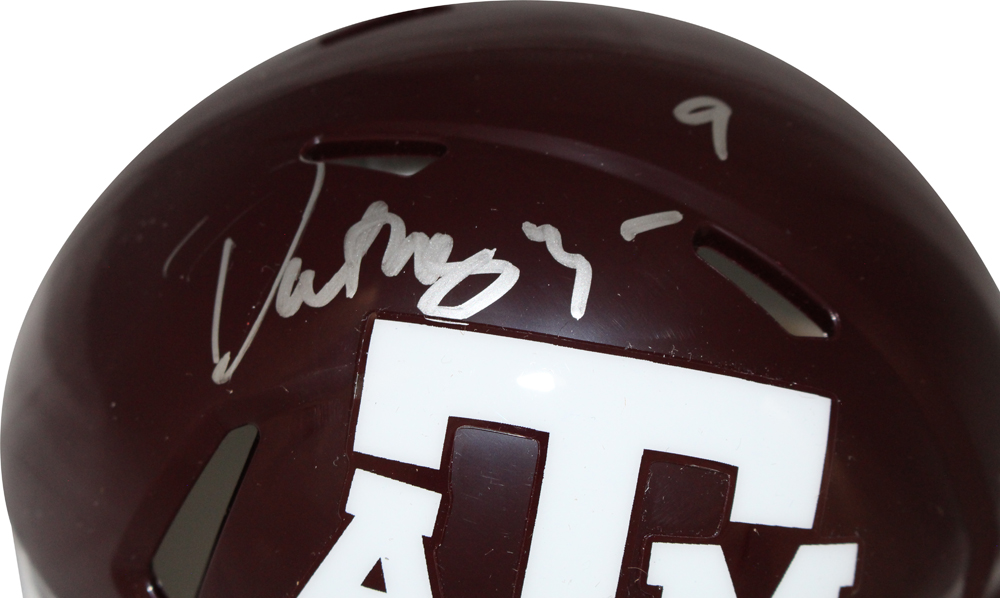 Dat Nguyen Autographed/Signed Texas A&M Maroon Mini Helmet Beckett