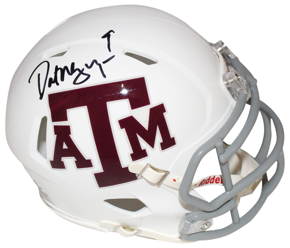Dat Nguyen Autographed/Signed Texas A&M White Mini Helmet Beckett