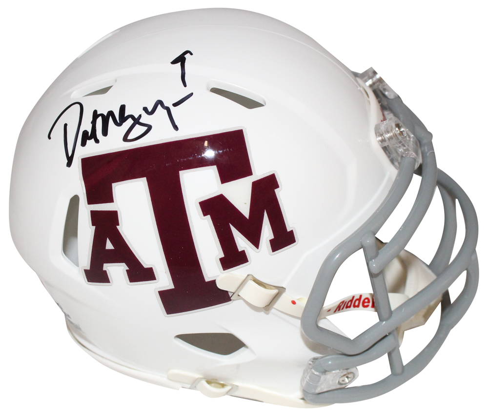 Dat Nguyen Autographed/Signed Texas A&M White Mini Helmet Beckett 
