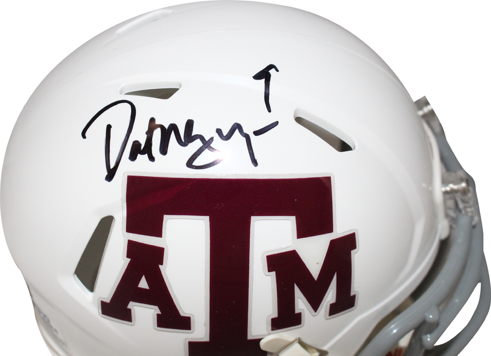 Dat Nguyen Autographed/Signed Texas A&M White Mini Helmet Beckett