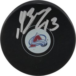 Valeri Nichushkin Autographed/Signed Colorado Avalanche Logo Puck Beckett 53937