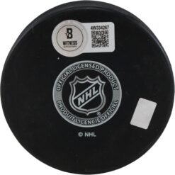 Valeri Nichushkin Autographed/Signed Colorado Avalanche Logo Puck Beckett 53937