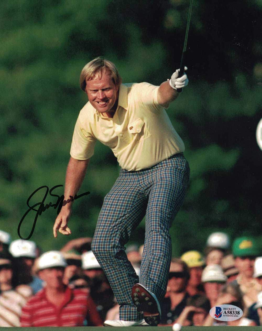 Jack Nicklaus Autographed/Signed Golf 8x10 Photo BAS LOA 26112