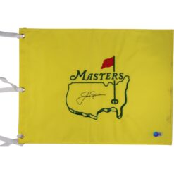Jack Nicklaus Autographed/Signed Yellow Undated Masters Flag Beckett 50242