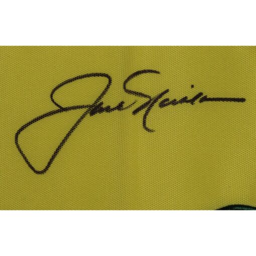 Jack Nicklaus Autographed/Signed Yellow Undated Masters Flag Beckett 50242