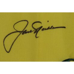 Jack Nicklaus Autographed/Signed Yellow Undated Masters Flag Beckett 50254