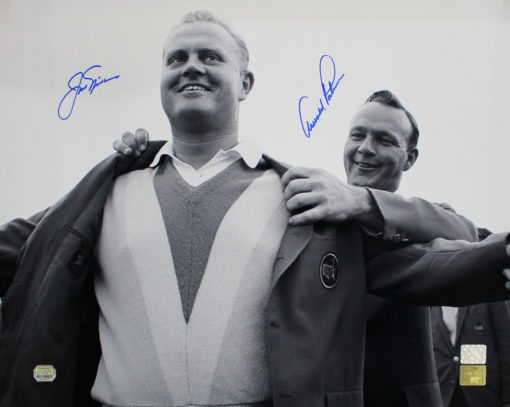 Jack Nicklaus & Arnold Palmer Autographed 1965 Masters 16x20 Photo FAN 25172