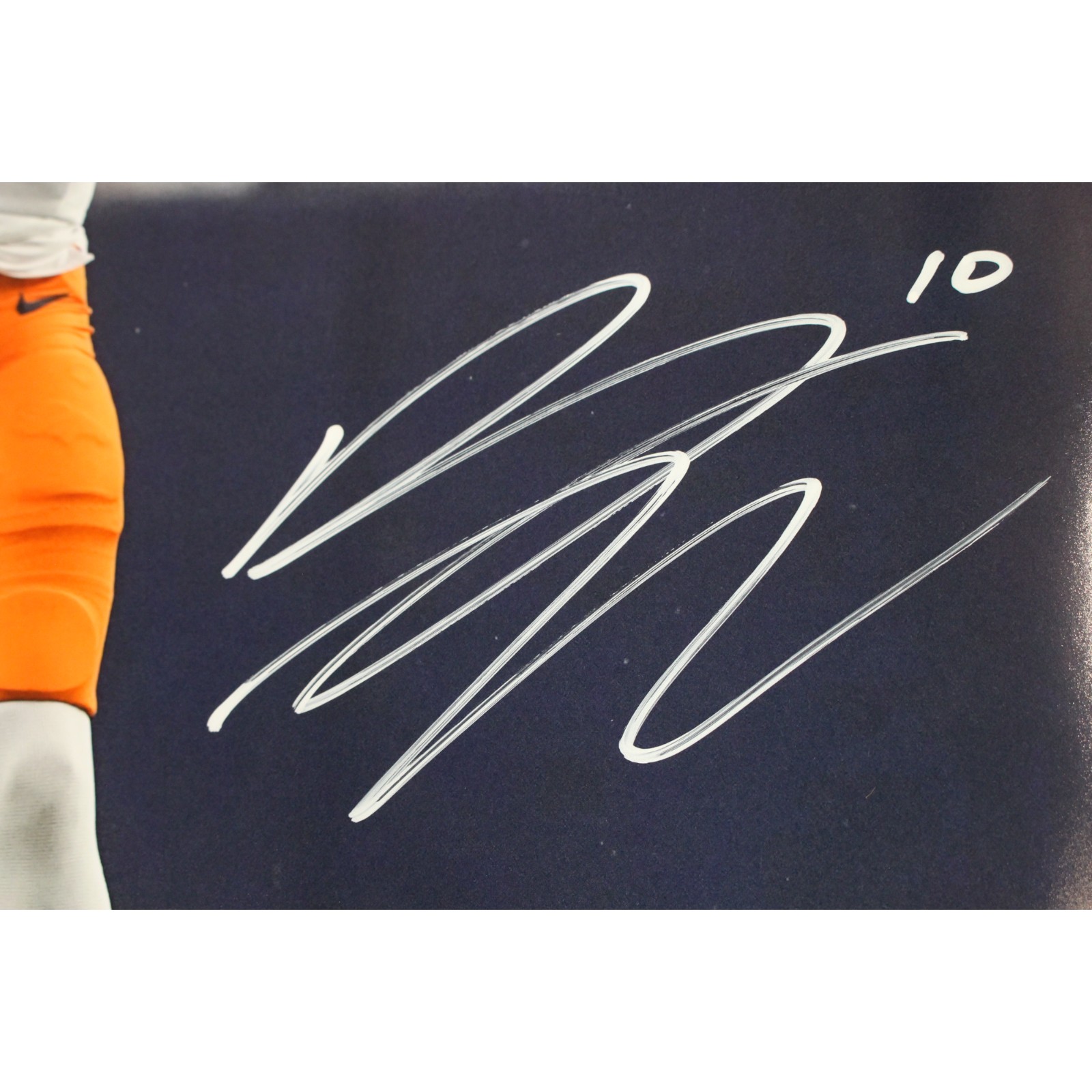Bo Nix Autographed/Signed Denver Broncos 16x20 Photo Beckett Witness 51394