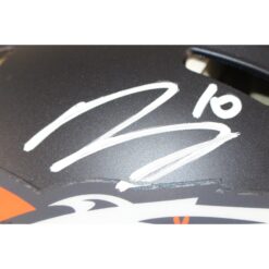 Bo Nix Autographed Denver Broncos Authentic Helmet Beckett Witness 53266