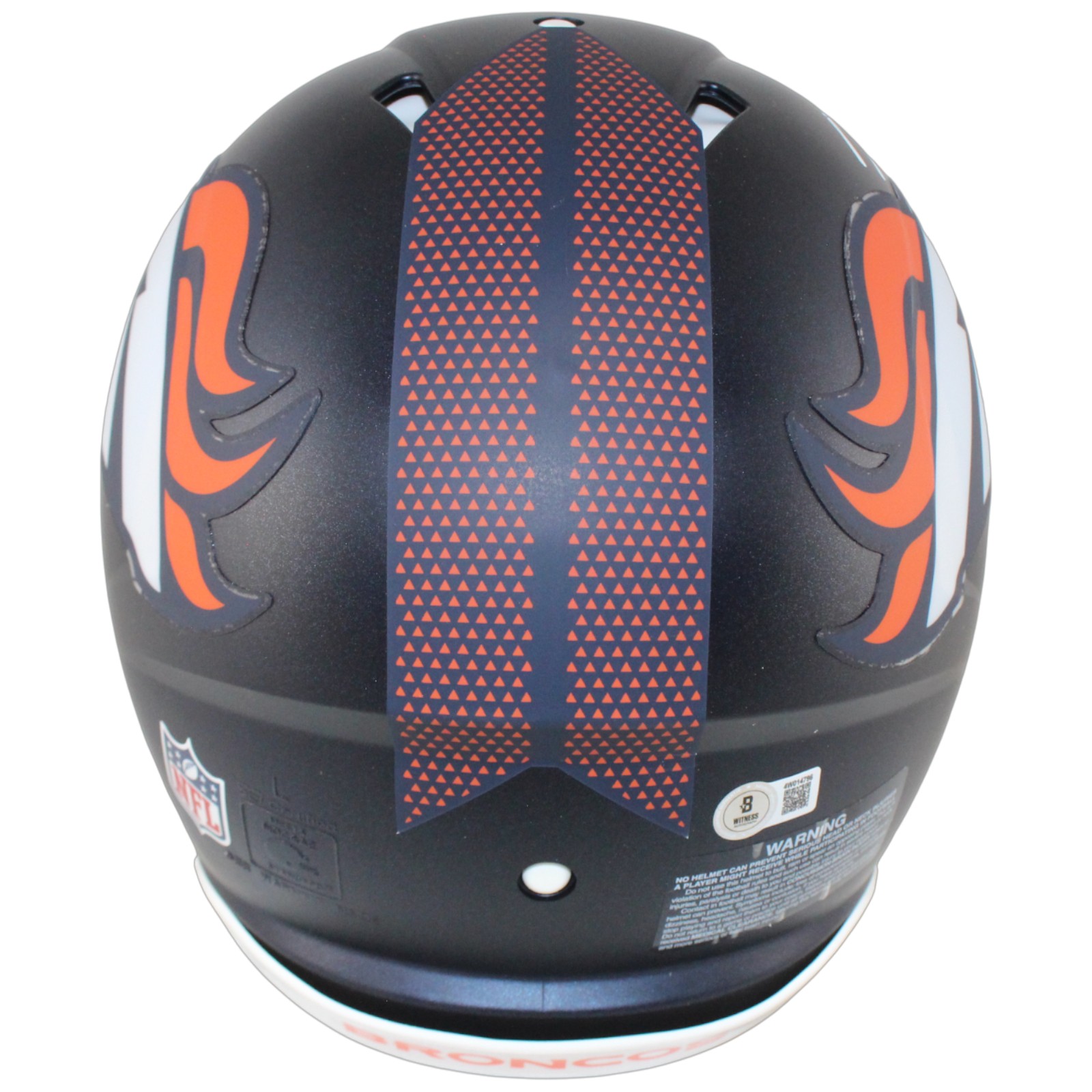 Bo Nix Autographed Denver Broncos Authentic Helmet Beckett Witness 53266 3 Bo Nix Autographed Denver Broncos Authentic Helmet Beckett Witness 53266