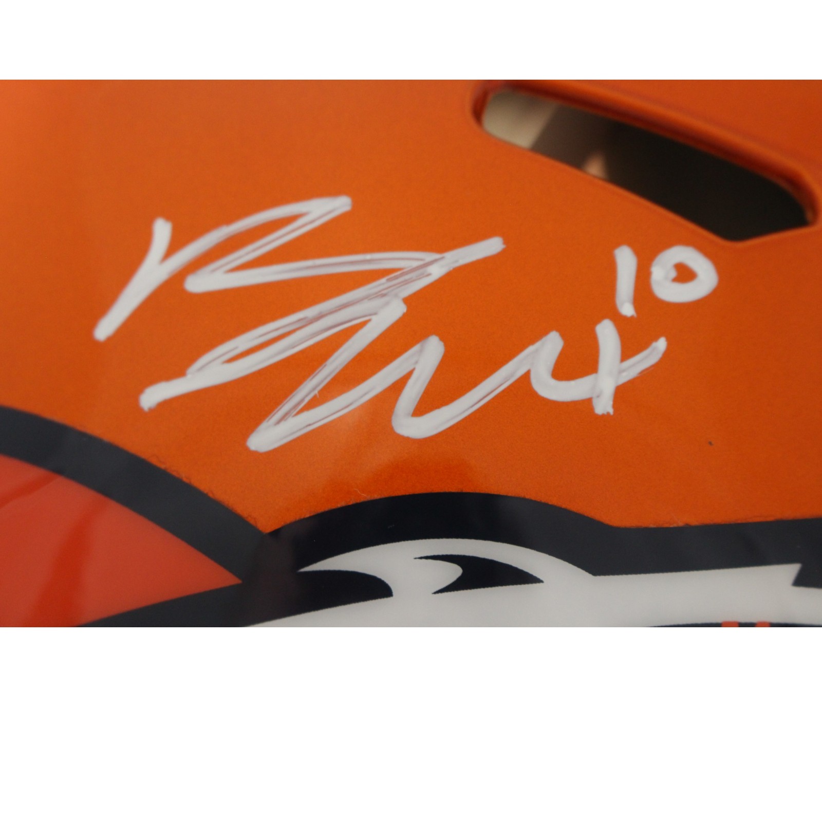 Bo Nix Autographed Denver Broncos Authentic Flash Helmet Beckett Witness 57284 2 Bo Nix Autographed Denver Broncos Authentic Flash Helmet Beckett Witness 57284